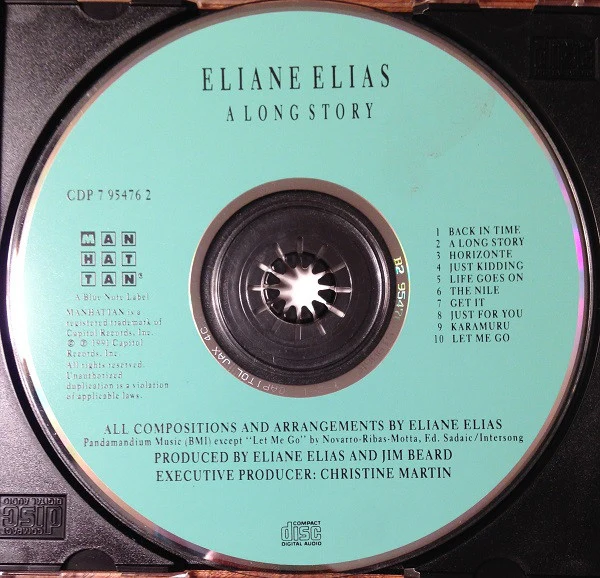 Eliane Elias - A Long Story (CD, Album) (Very Good Plus (VG+)) - Image 2