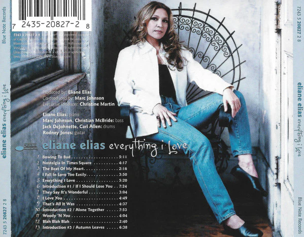 Eliane Elias - Everything I Love (CD, Album) (Very Good Plus (VG+)) - Image 2