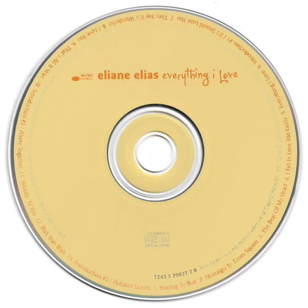 Eliane Elias - Everything I Love (CD, Album) (Very Good Plus (VG+)) - Image 3