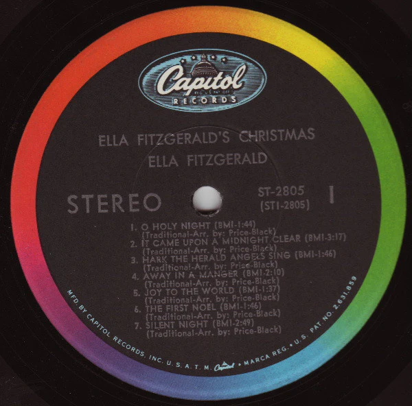 Ella Fitzgerald - Ella Fitzgerald's Christmas (LP, Album) (Very Good Plus (VG+)) - Image 3