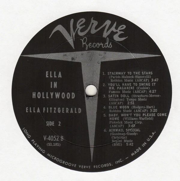 Ella Fitzgerald - Ella In Hollywood (LP, Album) (Very Good Plus (VG+)) - Image 4