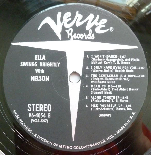 Ella Fitzgerald - Nelson Riddle - Ella Swings Brightly With Nelson (LP, Album) (Very Good Plus (VG+)) - Image 4