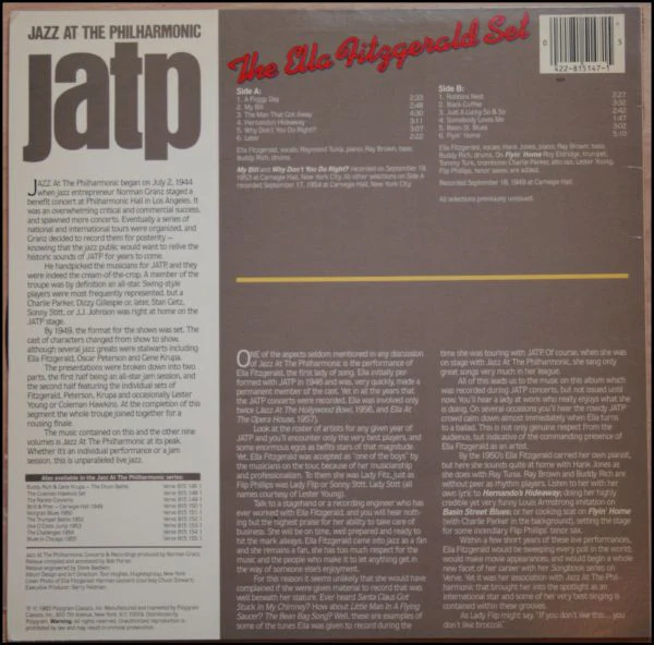 Ella Fitzgerald - The Ella Fitzgerald Set (LP, Mono) (Mint (M)) - Image 2