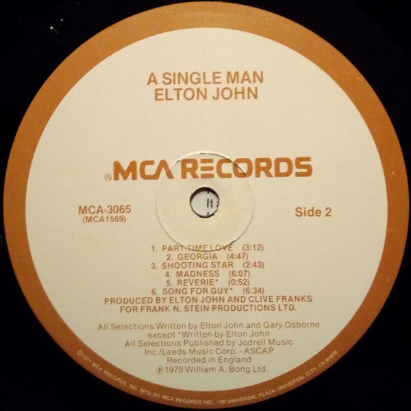 Elton John - A Single Man (LP, Album, Glo) (Very Good Plus (VG+)) - Image 5