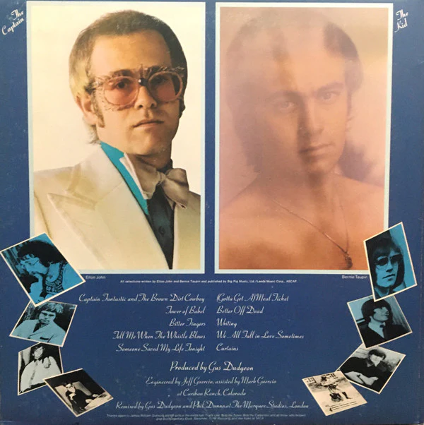 Elton John - Captain Fantastic And The Brown Dirt Cowboy (LP, Album, Glo) (Very Good Plus (VG+)) - Image 2