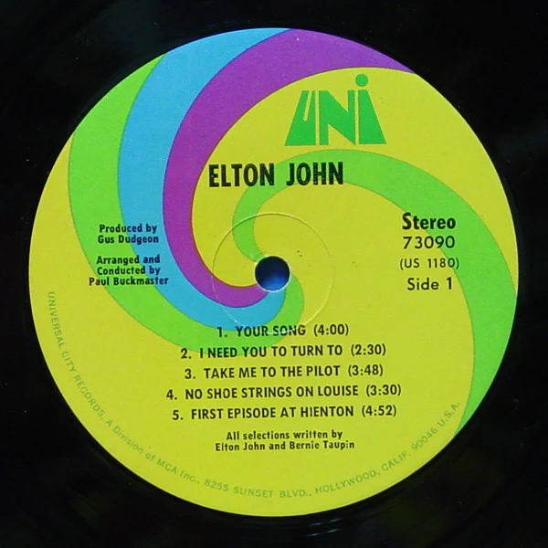 Elton John - Elton John (LP, Album, Gat) (Very Good Plus (VG+)) - Image 5