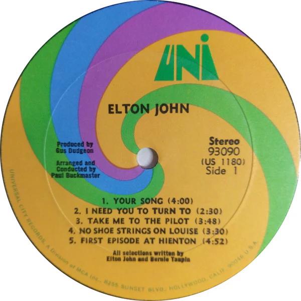 Elton John - Elton John (LP, Album, RE, Gat) (Very Good Plus (VG+)) - Image 3