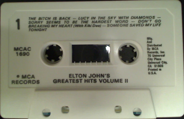 Elton John - Elton John's Greatest Hits Volume II (Cass, Comp, RE) (Very Good Plus (VG+)) - Image 2