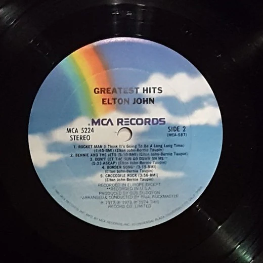 Elton John - Greatest Hits (LP, Comp, Club, RE, CRC) (Very Good Plus (VG+)) - Image 4