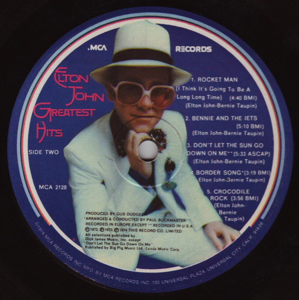 Elton John - Greatest Hits (LP, Comp, Pin) (Very Good Plus (VG+)) - Image 4