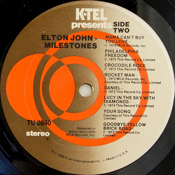 Elton John - Milestones (LP, Comp, 61 ) (Near Mint (NM or M-)) - Image 4