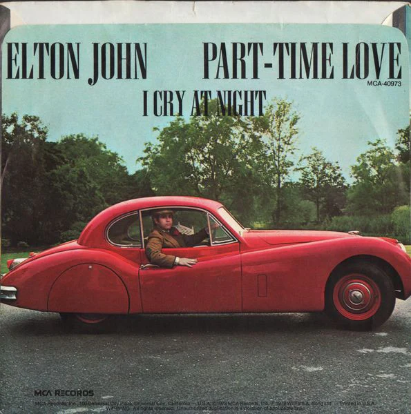 Elton John - Part-Time Love (7", Glo) (Very Good Plus (VG+)) - Image 2