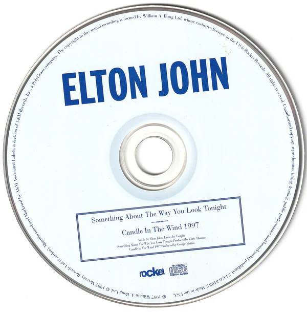 Elton John - Something About The Way You Look Tonight / Candle In The Wind 1997 (CD, Single) (Near Mint (NM or M-)) - Image 3