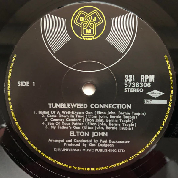Elton John - Tumbleweed Connection (LP, Album, RE, RM, Gat) (Mint (M)) NEW & SEALED - Image 5