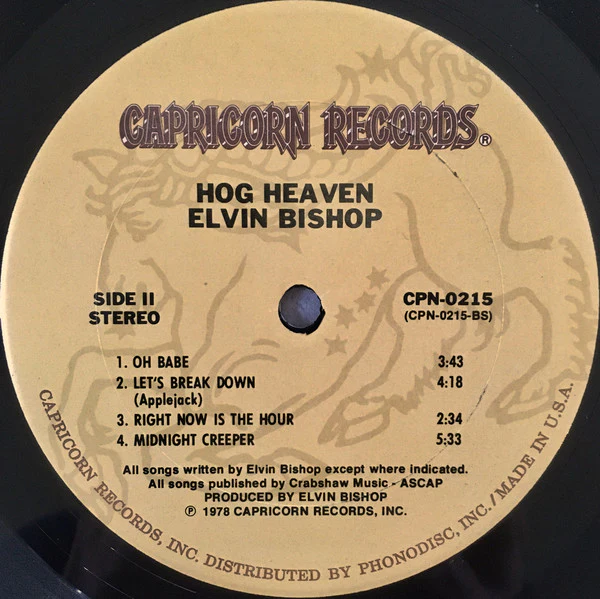 Elvin Bishop - Hog Heaven (LP, Album, Ter) (Very Good Plus (VG+)) - Image 4