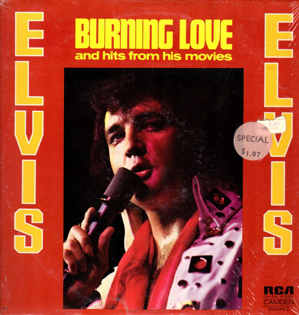 Elvis Presley - Burning Love And Hits From His Movies, Vol. 2 (LP, Comp, Ind) (Very Good Plus (VG+))