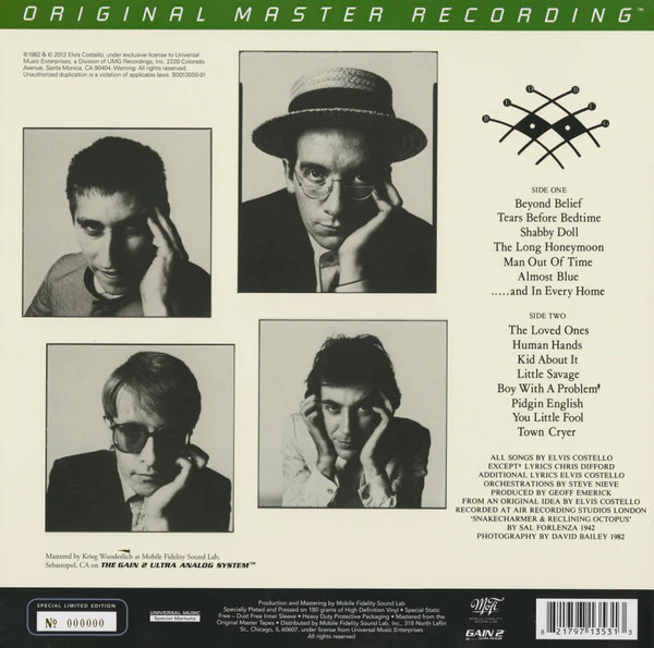 Elvis Costello And The Attractions* - Imperial Bedroom (LP, Album, Ltd, Num, RE, RM, S/Edition, 180) (Mint (M)) - Image 2