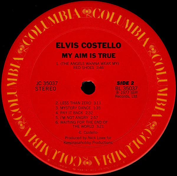 Elvis Costello - My Aim Is True (LP, Album, RP, Pit) (Near Mint (NM or M-)) - Image 4