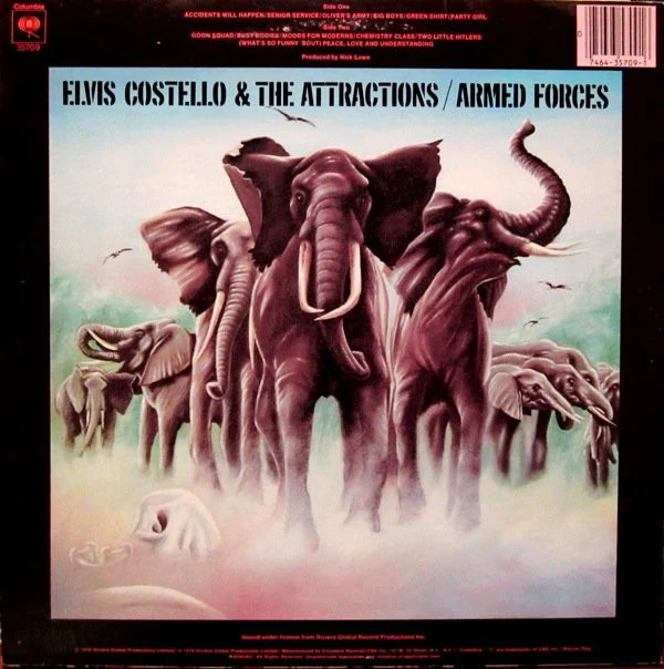Elvis Costello & The Attractions - Armed Forces (LP, Album, Ter) (Very Good (VG)) - Image 2
