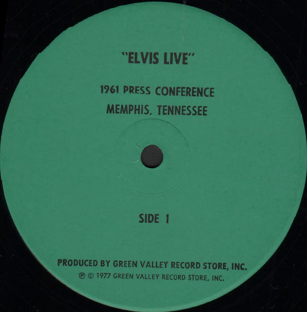 Elvis Presley - 1961 Press Conference Memphis, Tennessee  (12") (Very Good (VG)) - Image 3