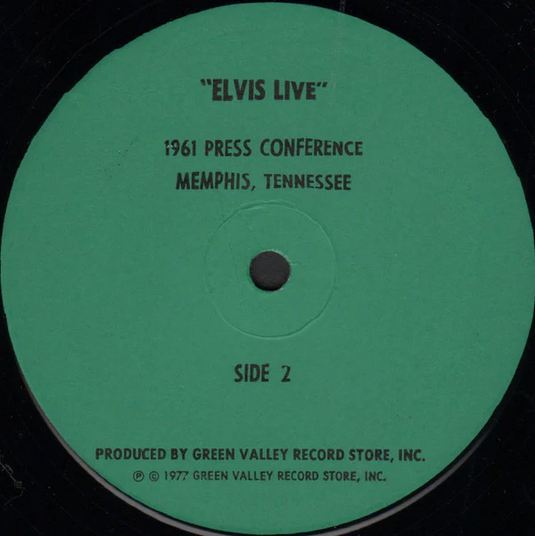 Elvis Presley - 1961 Press Conference Memphis, Tennessee  (12") (Very Good (VG)) - Image 4
