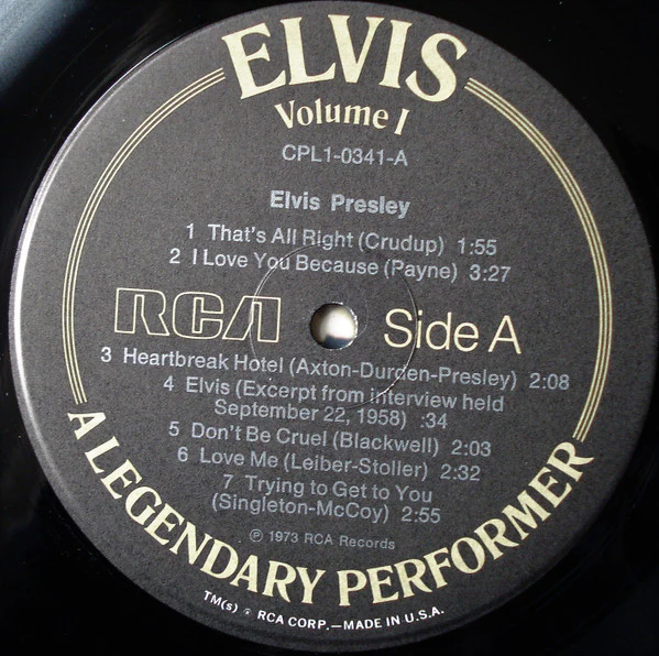 Elvis Presley - A Legendary Performer - Volume 1 (LP, Comp) (Very Good Plus (VG+)) - Image 3