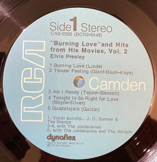 Elvis Presley - Burning Love And Hits From His Movies, Vol. 2 (LP, Comp, Hol) (Very Good Plus (VG+)) - Image 3