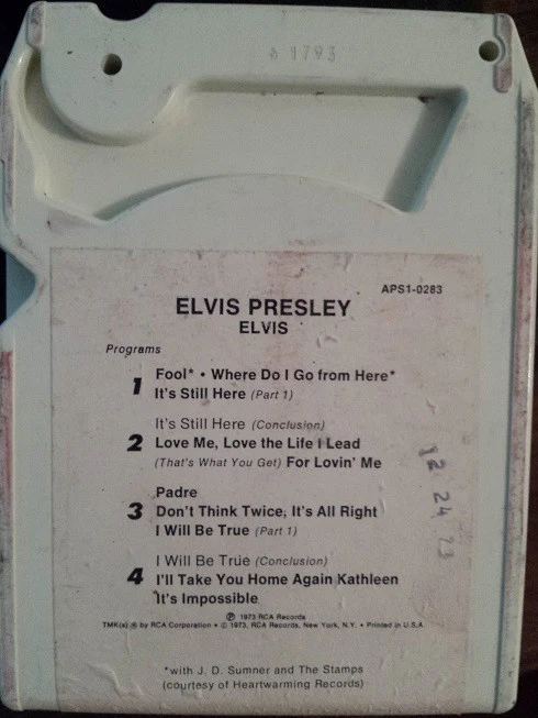 Elvis Presley - Elvis (8-Trk, Album) (Very Good Plus (VG+)) - Image 2