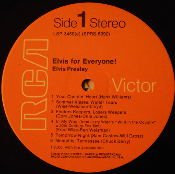 Elvis Presley - Elvis For Everyone! (LP, Album, RE) (Very Good Plus (VG+)) - Image 3