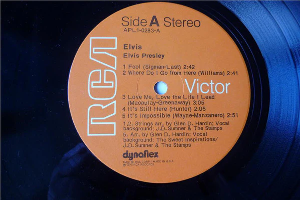 Elvis Presley - Elvis (LP, Album, Ind) (Very Good (VG)) - Image 2