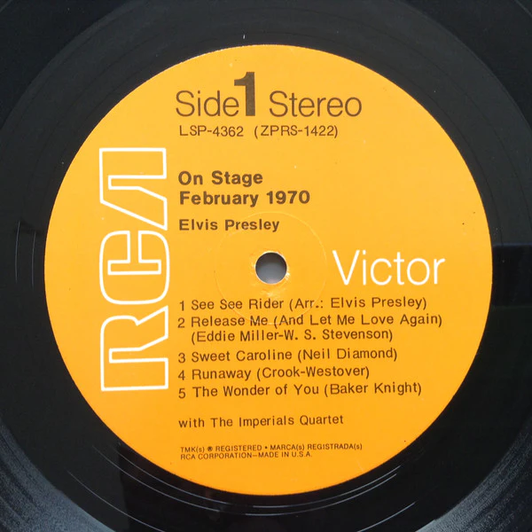 Elvis Presley - On Stage - February, 1970 (LP, Album, Roc) (Good Plus (G+)) - Image 3