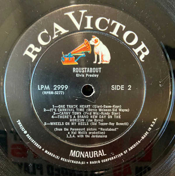 Elvis Presley - Roustabout (LP, Album, Mono, RE) (Very Good Plus (VG+)) - Image 3