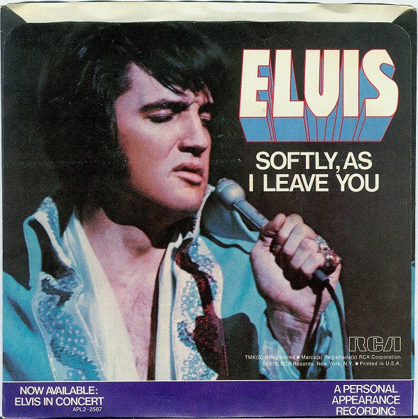 Elvis Presley - Unchained Melody (7", Single, Mono) (Very Good Plus (VG+)) - Image 2