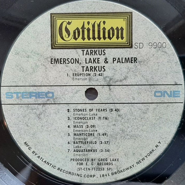 Emerson, Lake & Palmer - Tarkus (LP, Album, Gat) (Very Good (VG)) - Image 3