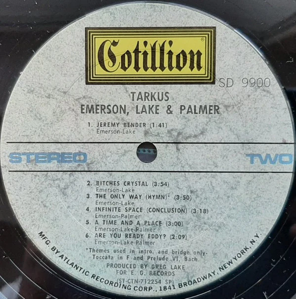 Emerson, Lake & Palmer - Tarkus (LP, Album, Gat) (Very Good (VG)) - Image 4