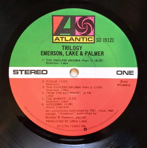Emerson, Lake & Palmer - Trilogy (LP, Album, RE, Pre) (Very Good Plus (VG+)) - Image 5