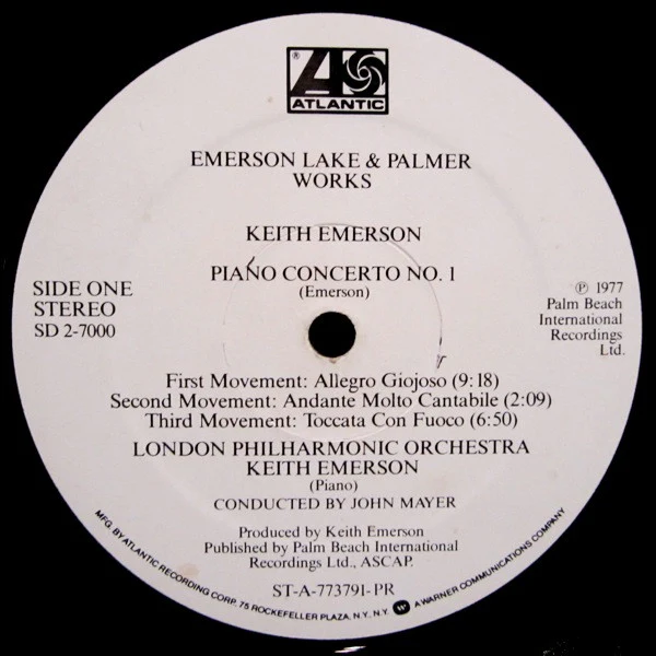 Emerson, Lake & Palmer - Works (Volume 1) (2xLP, Album, PR ) (Very Good Plus (VG+)) - Image 4