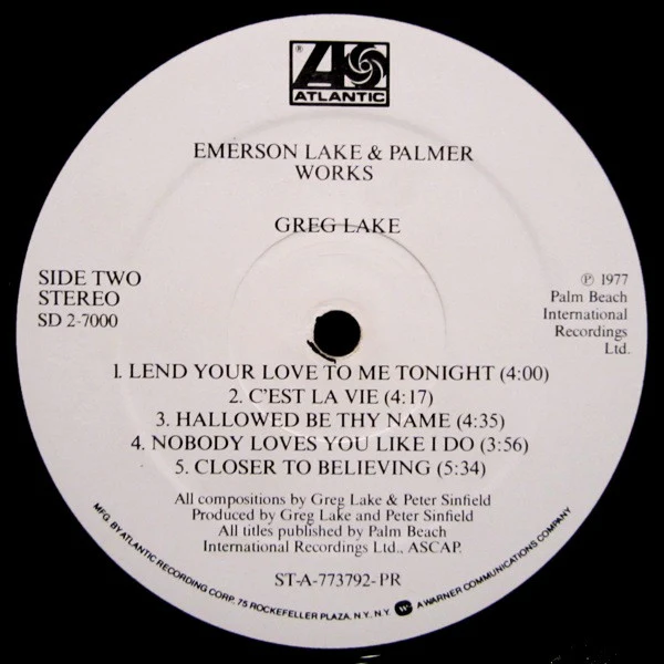 Emerson, Lake & Palmer - Works (Volume 1) (2xLP, Album, PR ) (Very Good Plus (VG+)) - Image 5