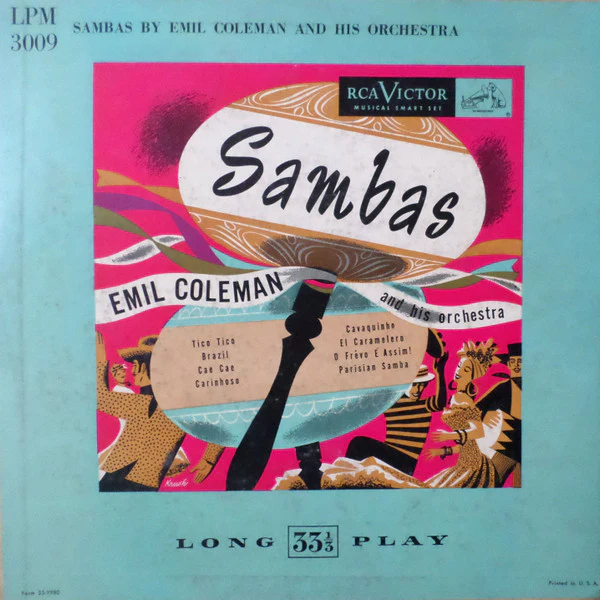 Emil Coleman & His Orchestra - Sambas (10") (Very Good (VG))