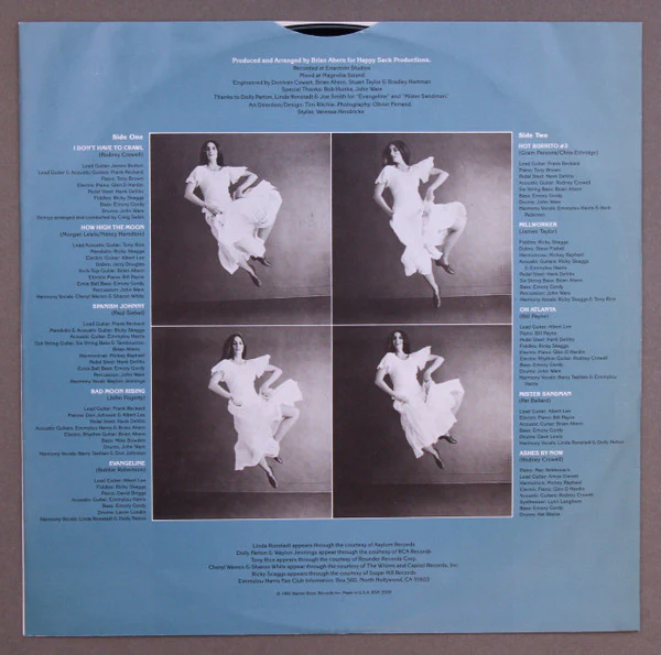 Emmylou Harris - Evangeline (LP, Album, Win) (Very Good Plus (VG+)) - Image 5