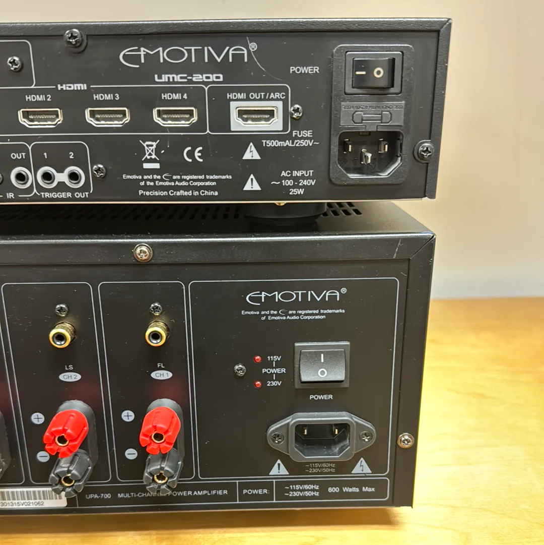 Emotiva UPA-700 Power Amplifier & UMC-200 Preamplifier * boxes * manuals * remote - Image 13