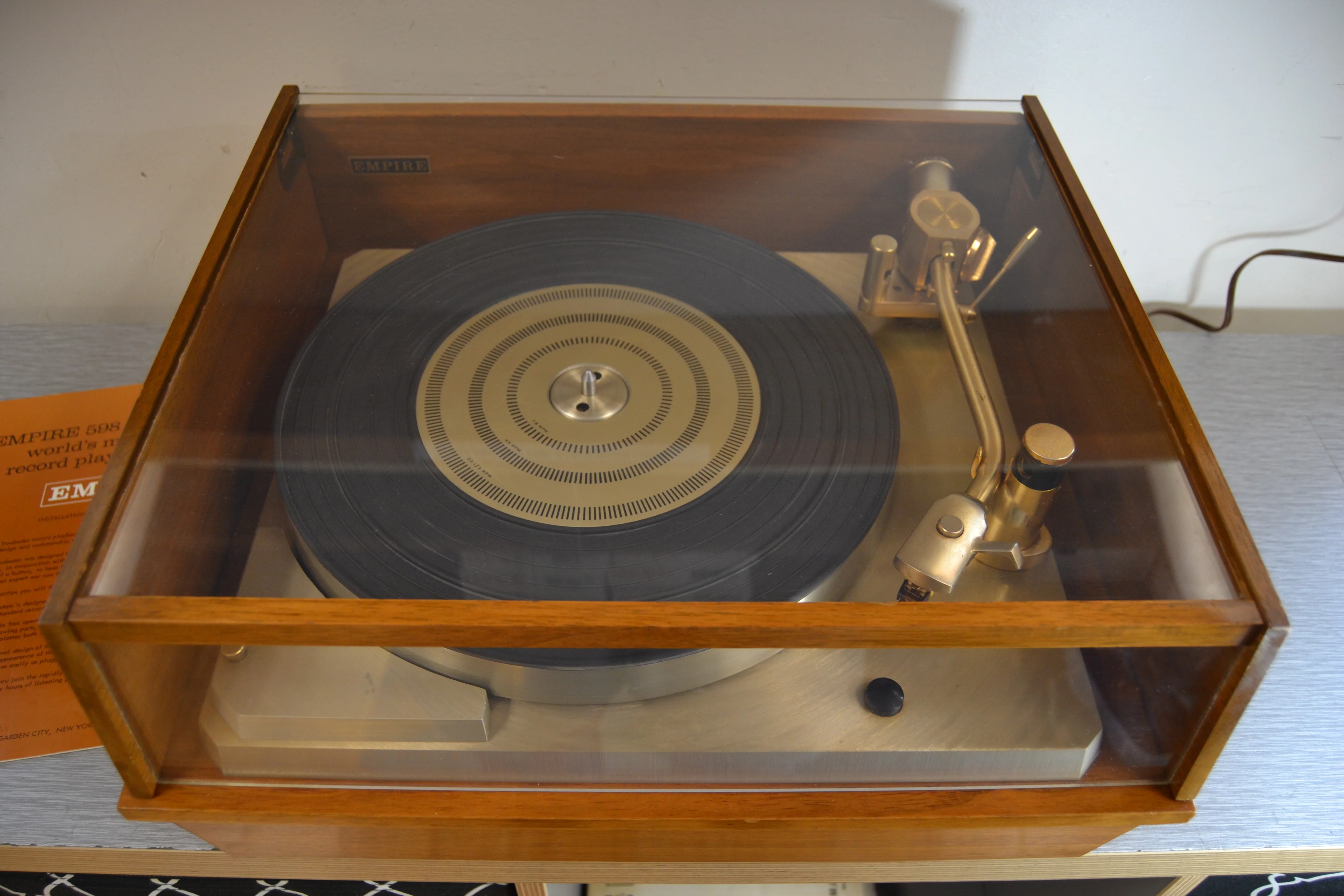 Empire 598 Troubador Classic Belt-Drive Transcription Turntable * Empire Cartridge - Image 2