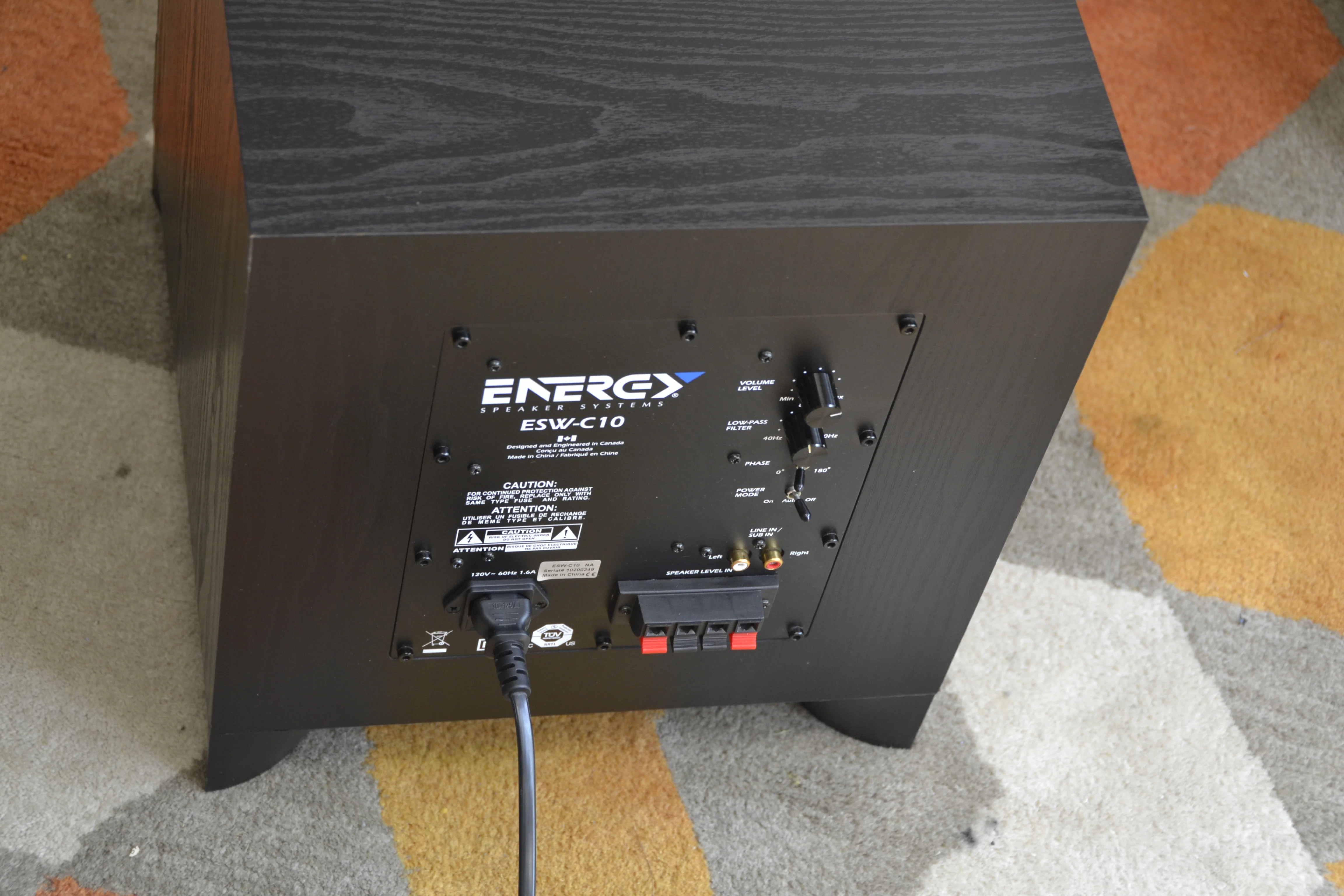 Energy ESW-C10 Powered Subwoofer - Image 4