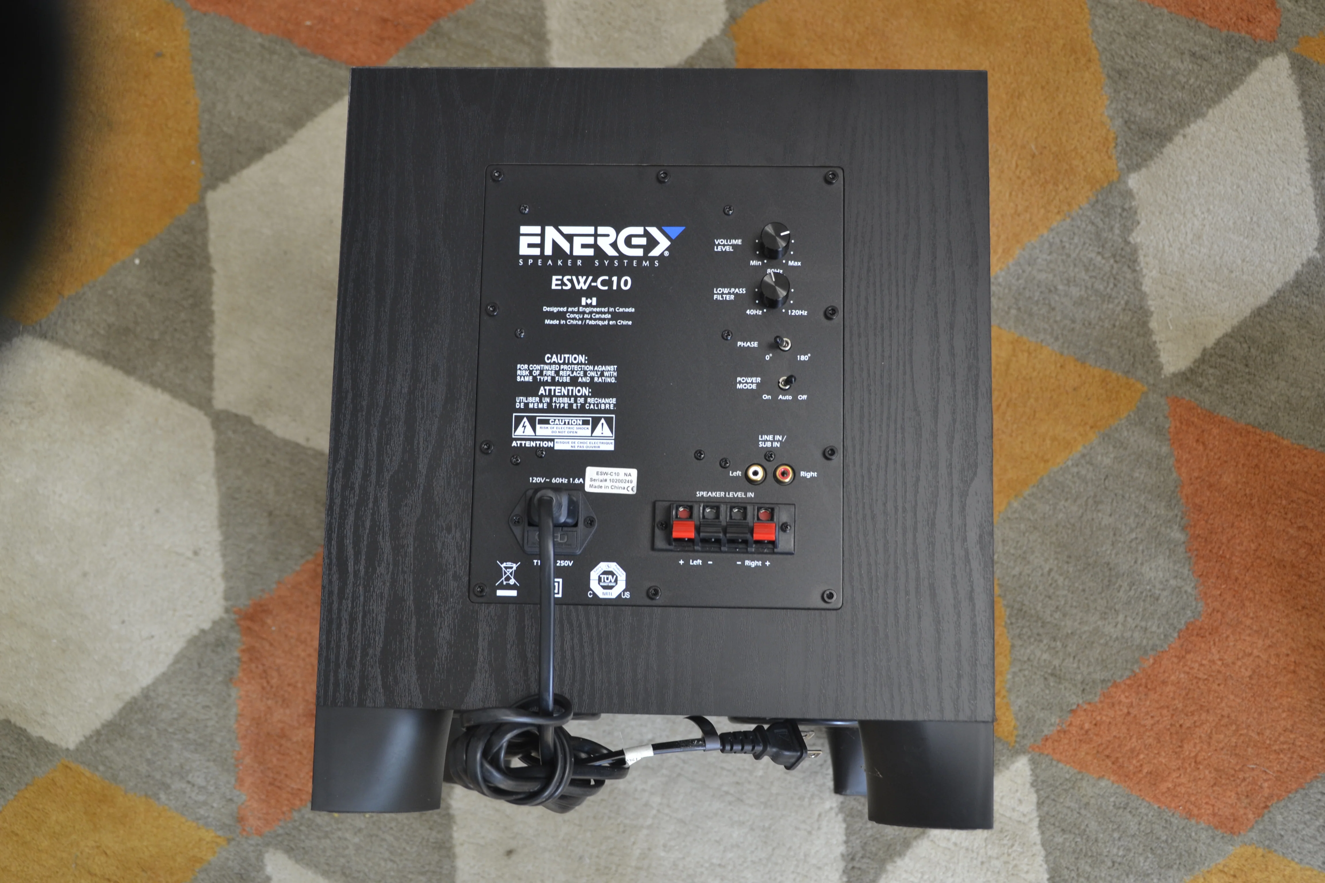 Energy ESW-C10 Powered Subwoofer - Image 5