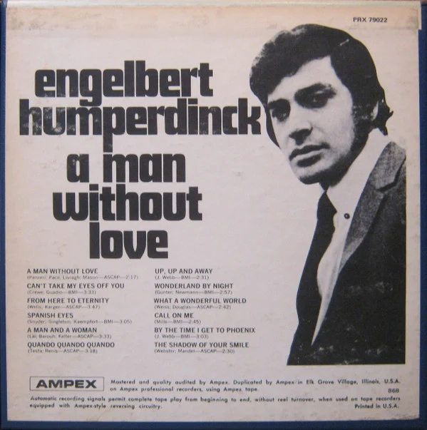 Engelbert Humperdinck - A Man Without Love (Reel, 4tr Stereo, 7" Reel, Album) (Very Good (VG)) - Image 2