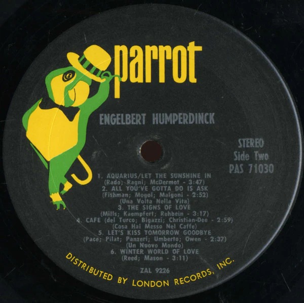 Engelbert Humperdinck - Engelbert Humperdinck (LP, Album, Ter) (Very Good (VG)) - Image 4