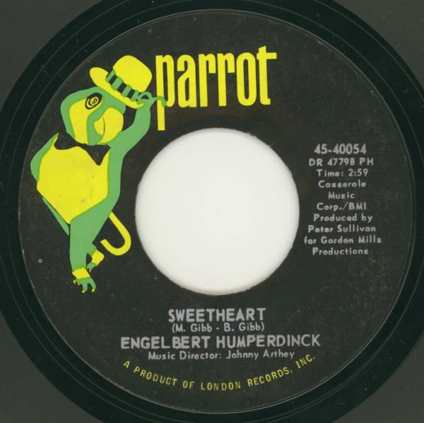 Engelbert Humperdinck - Sweetheart / Born To Be Wanted (7") (Very Good (VG)) - Image 3