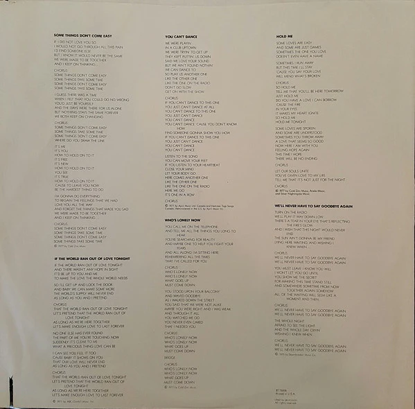 England Dan & John Ford Coley - Some Things Don't Come Easy (LP, Album, PR ) (Near Mint (NM or M-)) - Image 5