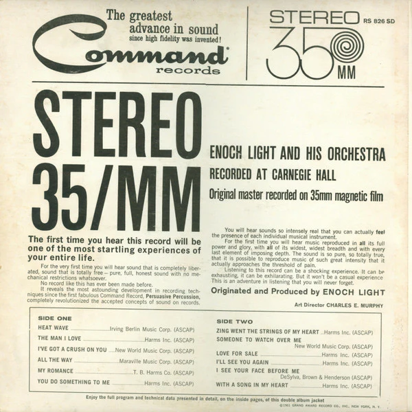 Enoch Light And His Orchestra - Stereo 35/MM (LP, Album, Gat) (Very Good Plus (VG+)) - Image 4