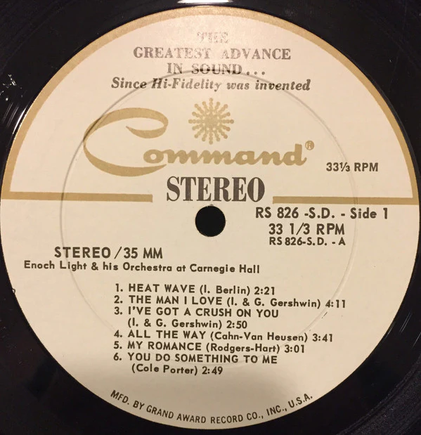 Enoch Light And His Orchestra - Stereo 35/MM (LP, Album, Gat) (Very Good (VG)) - Image 5
